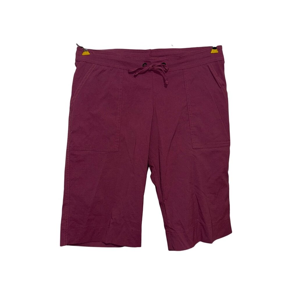 Prana  Womens Lightweight Stretch Bermuda Shorts Size S Mauve